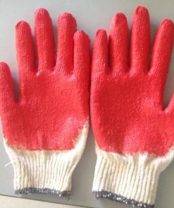 Găng tay phủ sơn đỏ